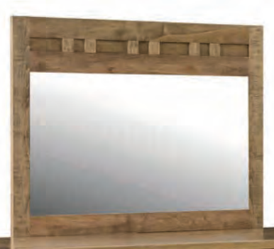Brooklyn Mirror for High Dresser | Handmade Amish Solid Wood Furniture with Heirloom Quality Craftsmanship, Made in USA
