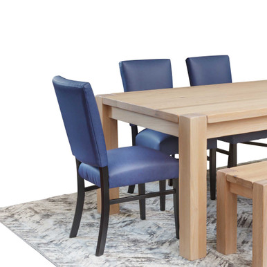 Warner Cushion Dining Side Chair | Handmade Amish Solid Wood Furniture with Heirloom Quality Craftsmanship, Made in USA