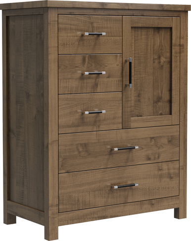 Brooklyn 1 Door Chest | Handmade Amish Solid Wood Furniture with Heirloom Quality Craftsmanship, Made in USA