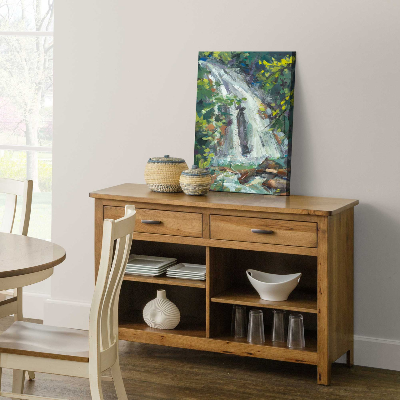 Amish Georgetown 50" Open Buffet — actual product photograph