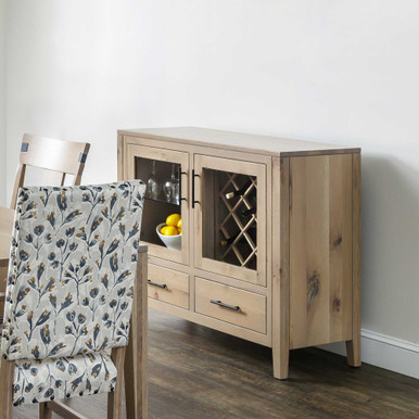Tuscany Wine Bottle Storage Server | Handmade Amish Solid Wood Furniture with Heirloom Quality Craftsmanship, Made in USA