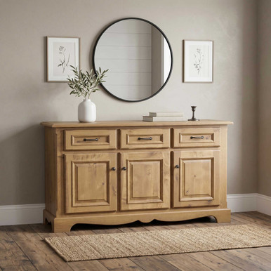 Jasper 3-Door Dining Buffet | Handmade Amish Solid Wood Furniture with Heirloom Quality Craftsmanship, Made in USA