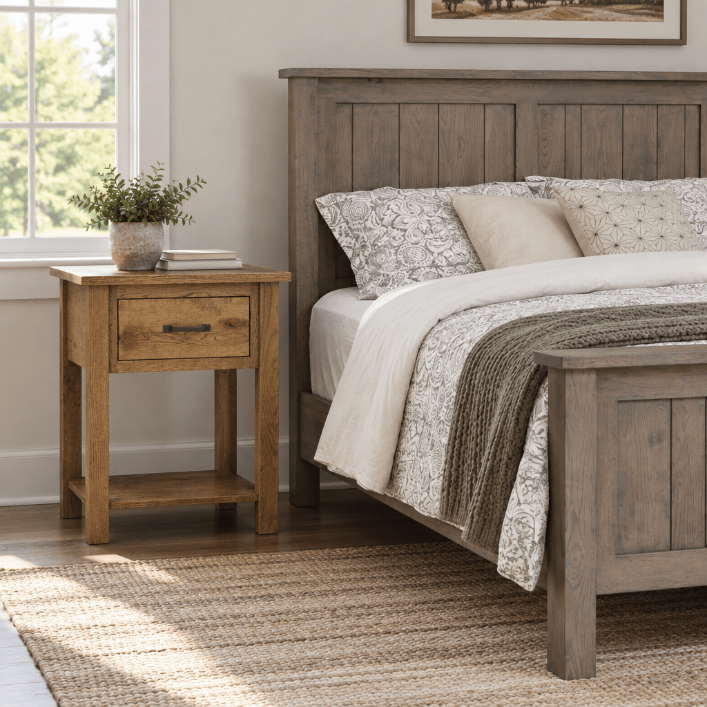 Amish Heirloom Mission Open Table Nightstand — actual product photograph