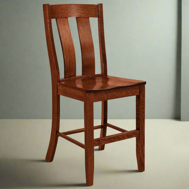 Laurie Bar Chair | Handmade Amish Solid Wood Furniture with Heirloom Quality Craftsmanship, Made in USA