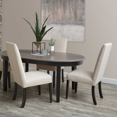 Sheldon Upholstered Dining Chair | Handmade Amish Solid Wood Furniture with Heirloom Quality Craftsmanship, Made in USA