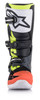 Alpinestars Youth Tech 7S Boots Dark Grey / Red Fluo / Yellow Fluo