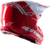 Alpinestars Supertech M8 Radium 2 Helmet Bright Red / White