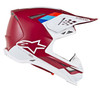 Alpinestars Supertech M8 Contact Helmet Dark Red / White