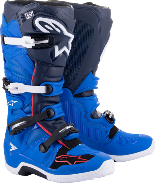 Alpinestars Tech 7 Boots Alpine Blue / Night Navy / Bright Red