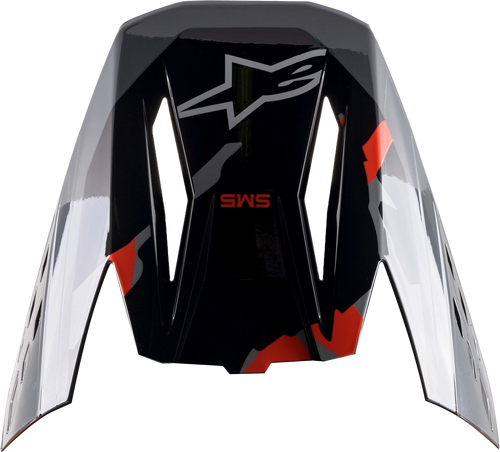 Alpinestars SM5 Visor Rover Red Fluo / Grey Camo