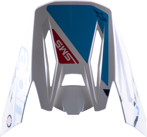 Alpinestars SM5 Visor Action White / Cyan / Blue