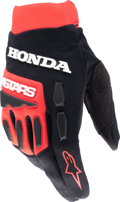 Alpinestars Full Bore Honda Gloves Bright Red / Black