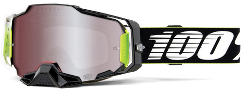 100% Aremga Racer Goggles HiPER Mirror Silver Lens