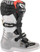 Alpinestars Youth Tech 7S Boots Black / Silver / White / Gold
