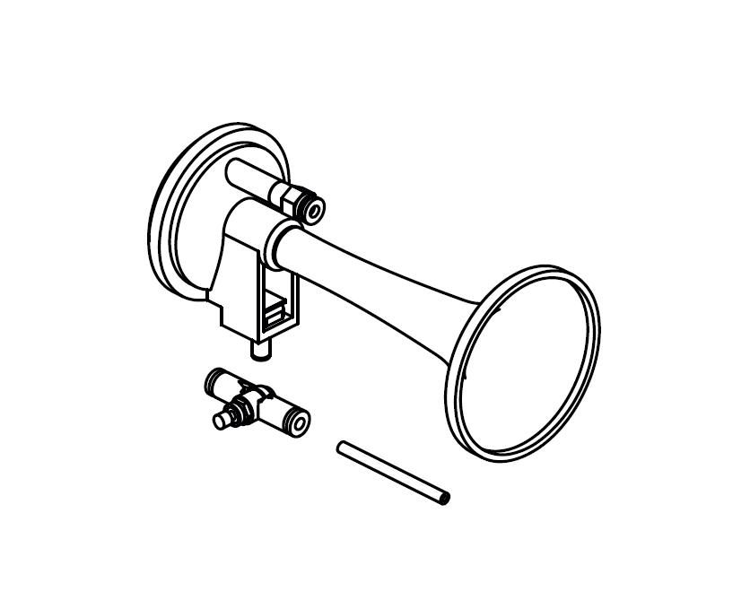 Metall-Signalhorn – 4 X 11 Mm, 2 Stück, Quadratisch