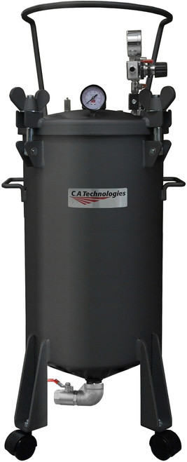 C.A. Technologies 10 Gallon Pressure Tank, Bottom Outlet, Single Reg, Agitated (51-564)
