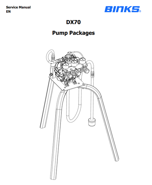 Binks DX70 Pump Packages Manual 