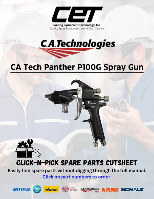 CA Tech Panther P100G Spray Gun Manual - Download Now (P100G MANUAL)