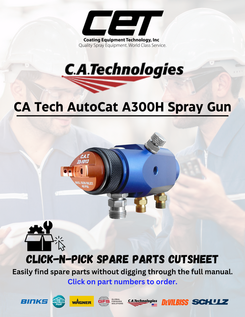 CA Tech AutoCat A300H Spray Gun Manual - Download Now (A300H MANUAL)