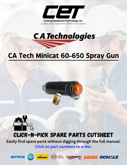 CA Tech Minicat 60-650 Spray Gun Manual - Download Now (MINICAT 60-650 MANUAL)