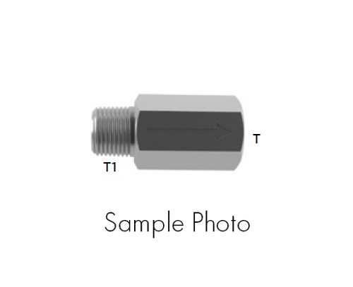 Hosco Check Valve 3/8" NPT(M) x 3/8" NPT(F) (SSCV-6T)