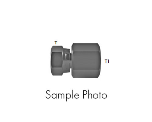 Hosco Fitting 1/4" NPS(F) Swivel x 1/4" NPT(F) (4SN-4T(F))