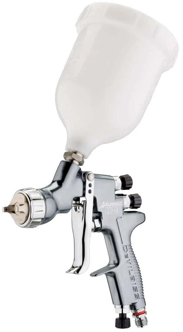 DeVilbiss Advance HD Gravity Feed Conventional Spray Gun Kit — 430 Air Cap, 1.8mm Nozzle with Gravity Cup (ADV-G430-18)