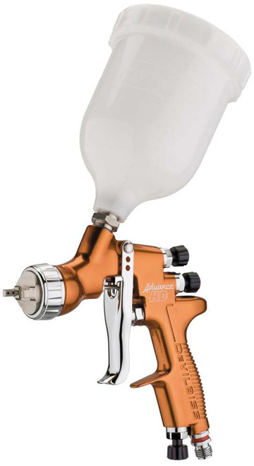 DeVilbiss Advance HD Gravity Feed HVLP Spray Gun Kit — 507 Air Cap, 1.4mm Nozzle with Gravity Cup (ADV-G507-14)