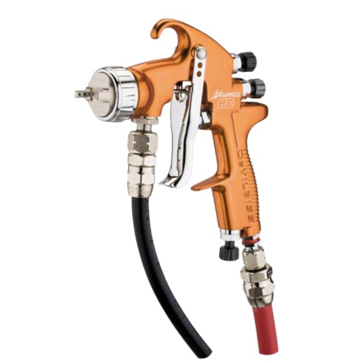 DeVilbiss Advance HD Pressure Feed HVLP Spray Gun Kit — 506 Air Cap, 1.0mm Nozzle (ADV-P506-10)