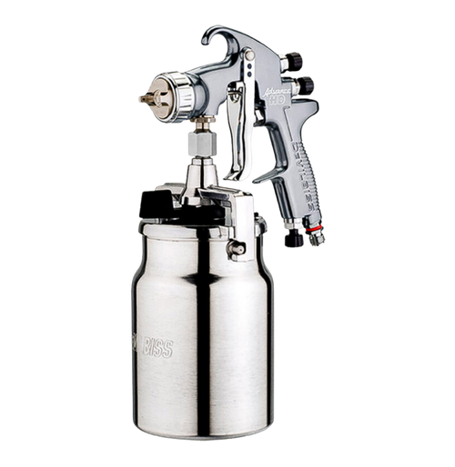DeVilbiss Advance HD Suction Feed Conventional Spray Gun Kit — 430 Air Cap, 1.8mm Nozzle with 1L Cup (ADV-S430-18)