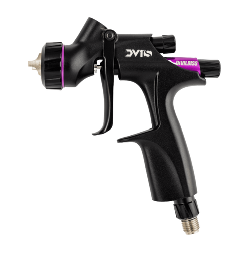 DeVilbiss DV1s Smart/Spot Repair Spray Gun Kit 704533 — 1.0 & 1.2mm Tips, DV1-S2 HVLP Cap, 7.1" Pattern | CET