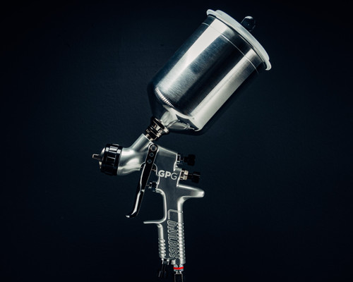 DeVilbiss GPG Gravity HVLP & High Efficiency UV Primer Gun Kit — PR10 & PR30 Air Caps, UV1 & UV2 Nozzles with 560mL UV Cup (905036)