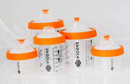 Sagola DPC100 Paint Cup Kit: 100ml (3.38 fl oz)/125µm Filter (PTDPC-100-125)