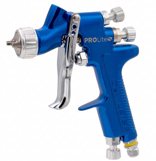 DeVilbiss PROLite-S Gravity HVLP & High Efficiency Micro Gun Kit — HV5 & MC1 Air Caps, 0.6mm Nozzle with 125mL Cup (905081)