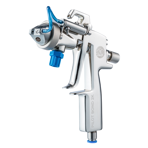 Walther Pilot PILOT Bond 2-K Handheld Spray Gun for Dual-Component Adhesives (1.2mm(A)/0.3mm(B), Wide Jet Spray Pattern Nozzle) (V1181503123)