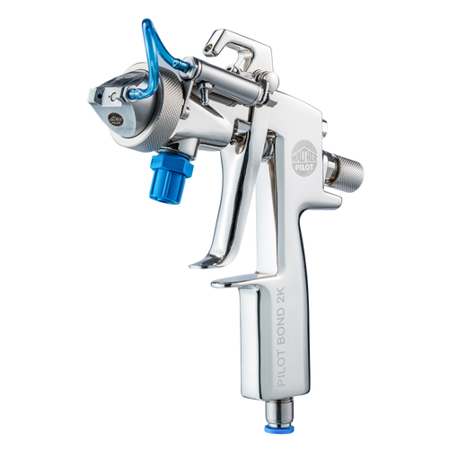 Walther Pilot PILOT Bond 2-K Handheld Spray Gun for Dual-Component Adhesives (1.0mm(A)/0.3mm(B), Round Jet Spray Pattern Nozzle) (V1181603103)