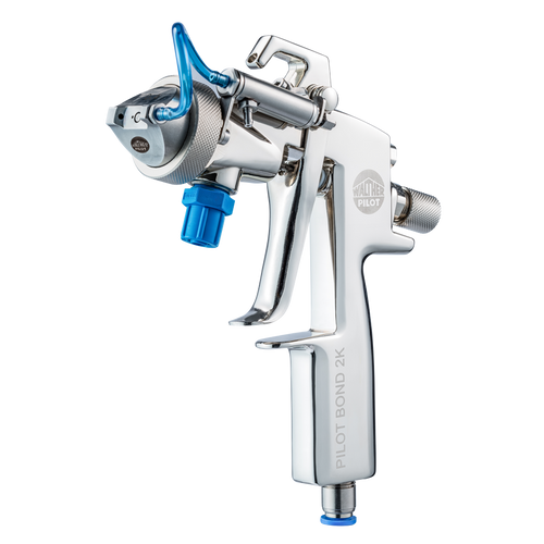 Walther Pilot PILOT Bond 2-K Handheld Spray Gun for Dual-Component Adhesives (0.8mm(A)/0.5mm(B), Round Jet Spray Pattern Nozzle) (V1181605083)