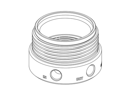 Wagner Reducer Body - T0180.00A for Zip 52 Finishing DIaphragm Pump (B0180.01)