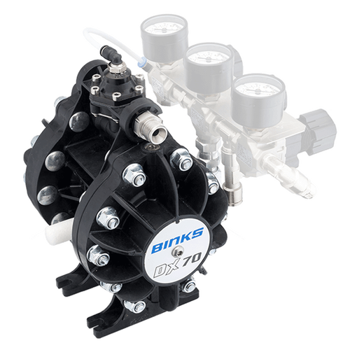 Binks DX70 Diaphragm Pump - Male Inlet/Outlet (DX70R-MM)
