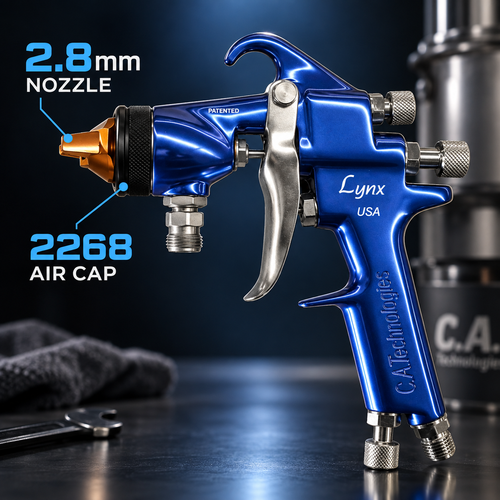 C.A. Technologies Lynx 100C Conventional Spray Gun (2.8 mm Nozzle, 2268 Aircap) (L100C-28-2268)
