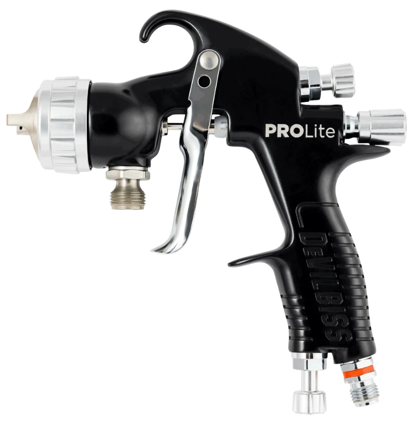 DeVilbiss PROLite Pressure Feed Spray Gun - Black Body