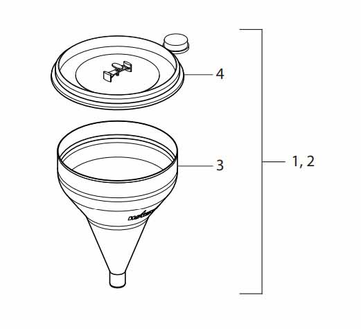 Wagner PEM-X1 CG cup assembly exploded diagram