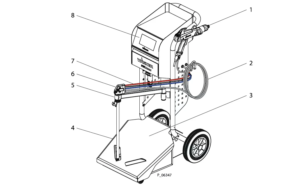 Wagner SPRINT 2 Expert B system exploded diagram