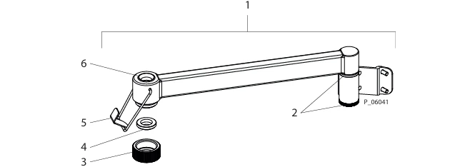 Wagner SPRINT 2 swivel arm exploded diagram