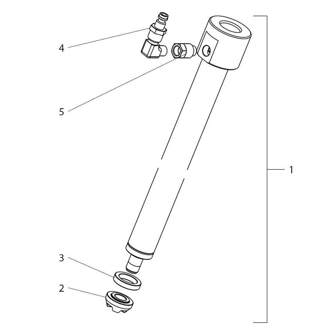 Wagner SPRINT XE suction tube exploded diagram