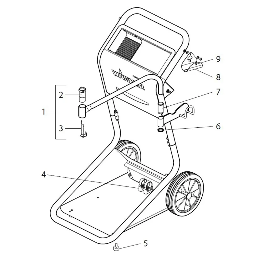 Wagner SPRINT XE trolley exploded diagram