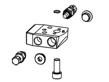 Узел винт - магистраль заблокирован (№36) для краскопультов DeVilbiss Automatic Spray Guns AG-362