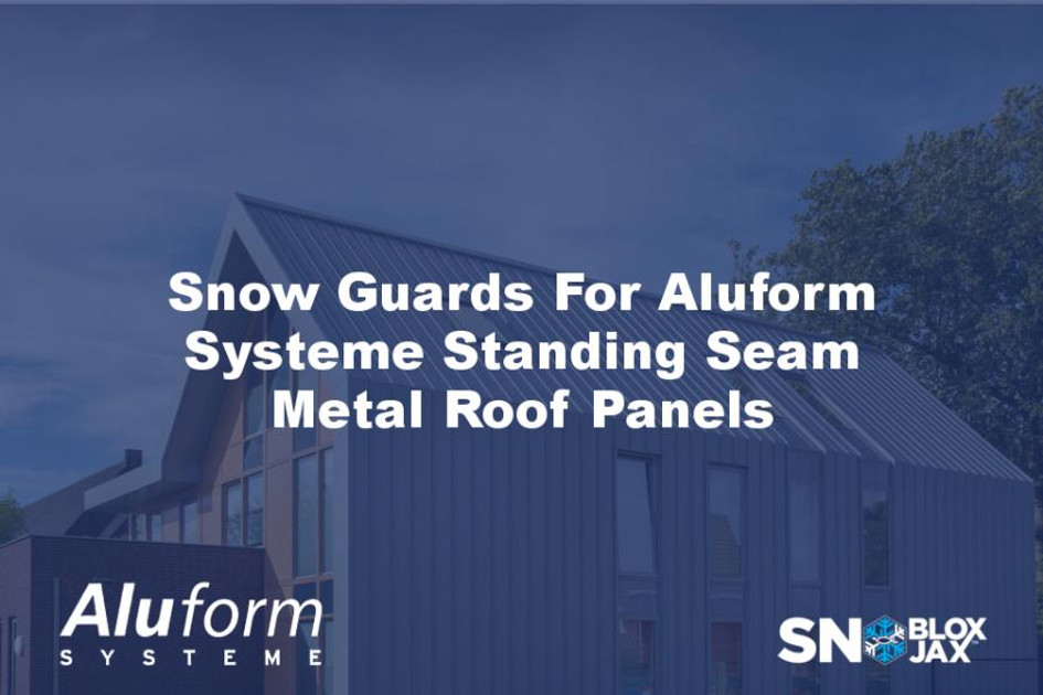 Snow Guards For Aluform Systeme Standing Seam Metal Roof Panels