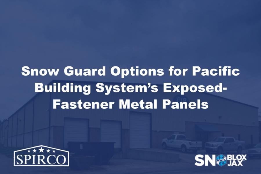 Snow Guard Solutions for Coastal Metal Roofing Supply Exposed-Fastener Roof Panels