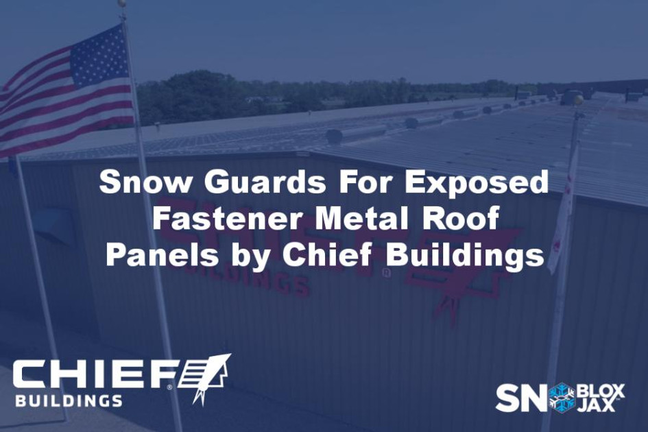 Snow Guards For Exposed Fastener Metal Roof Panels by Chief Buildings